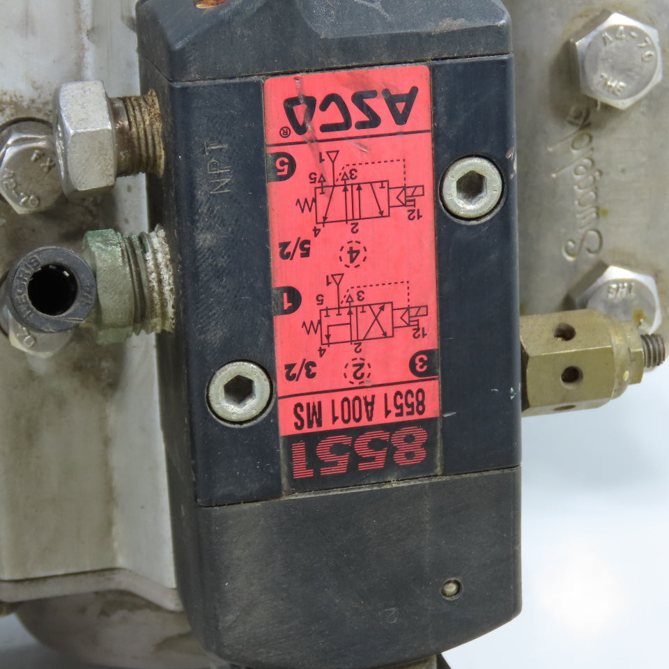 Swagelok AT Series Valve Actuator W/ 2200PSIG SS YQ7056001 Valve & Monitor