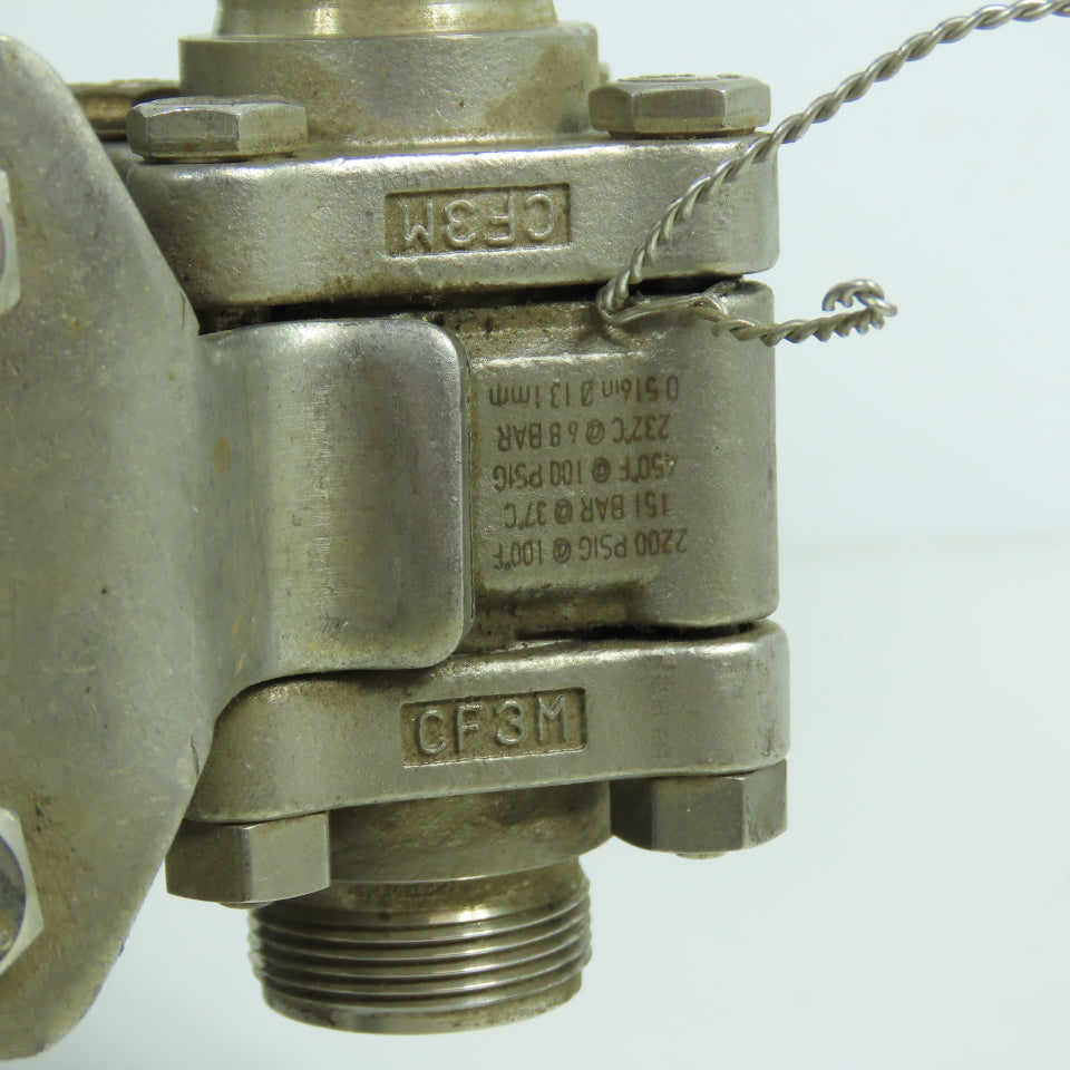 Swagelok AT Series Valve Actuator W/ 2200PSIG SS YQ7056001 Valve & Monitor