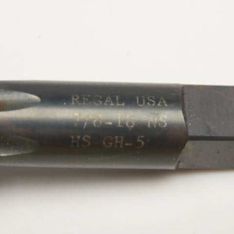 Regal 7/8-18 NS HS GH-5 Straight 6 Flute Bottoming Tap