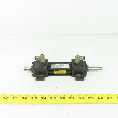 Parker 01.00 KC2ALU19A19A Double End Pneumatic Cylinder 1" Bore 2" Stroke 250PSI