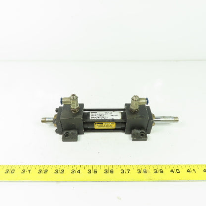 Parker 01.00 KC2ALU19A19A Double End Pneumatic Cylinder 1" Bore 2" Stroke 250PSI