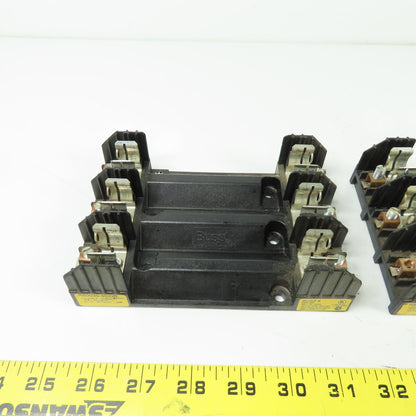 Buss R60030-3COR 3-Pole 30A 600V Fuse Holder Lot Of 3