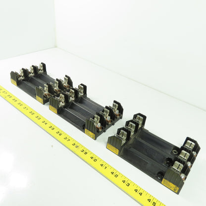 Buss R60030-3COR 3-Pole 30A 600V Fuse Holder Lot Of 3
