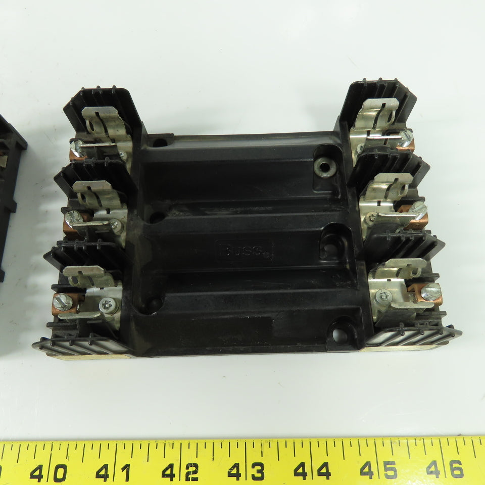 Buss R60030-3COR 3-Pole 30A 600V Fuse Holder Lot Of 3