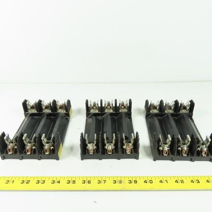 Buss R60030-3COR 3-Pole 30A 600V Fuse Holder Lot Of 3