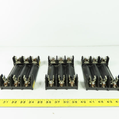 Buss R60030-3COR 3-Pole 30A 600V Fuse Holder Lot Of 3