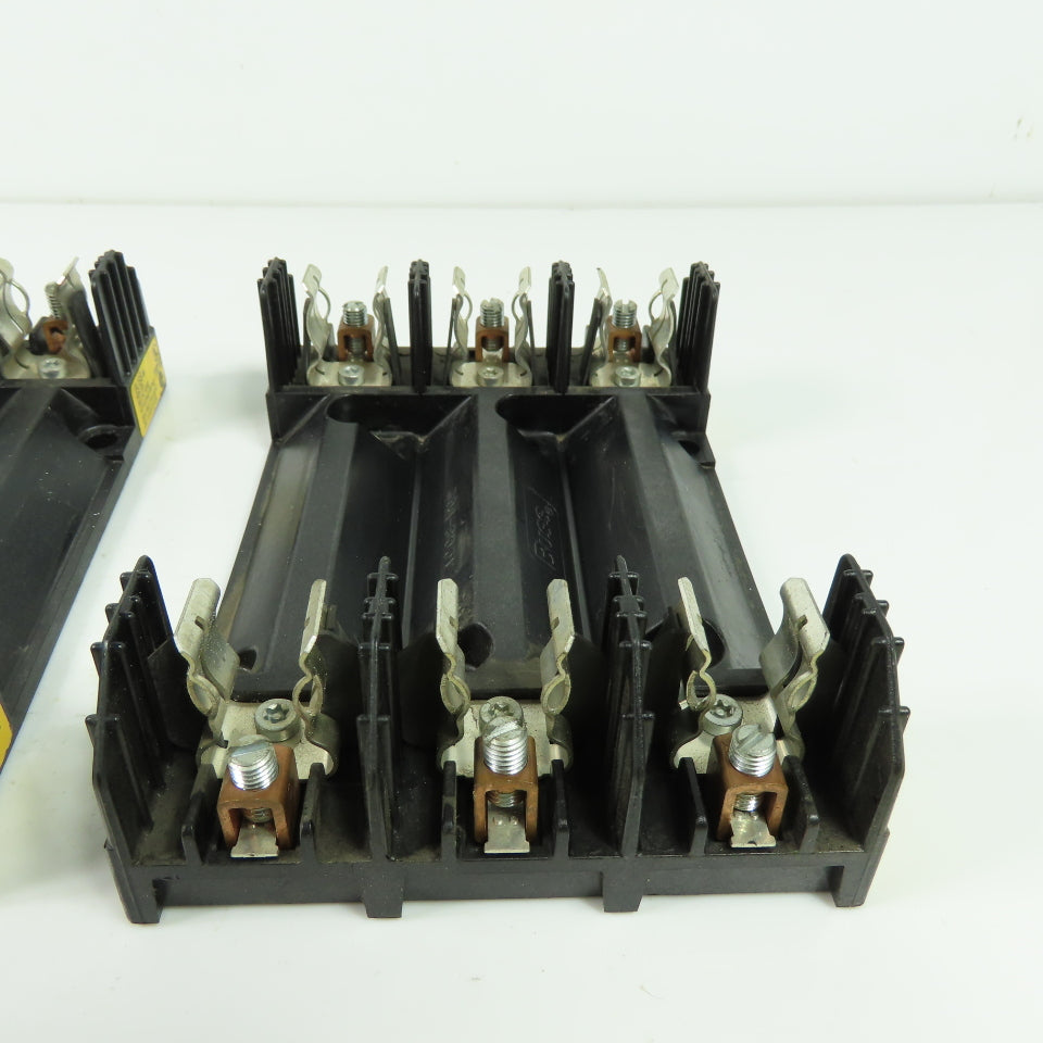 Buss R60030-3COR 3-Pole 30A 600V Fuse Holder Lot Of 3
