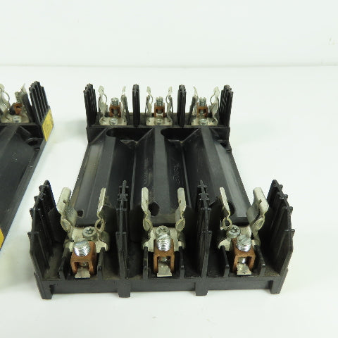 Buss R60030-3COR 3-Pole 30A 600V Fuse Holder Lot Of 3