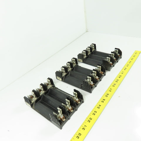 Buss R60030-3COR 3-Pole 30A 600V Fuse Holder Lot Of 3