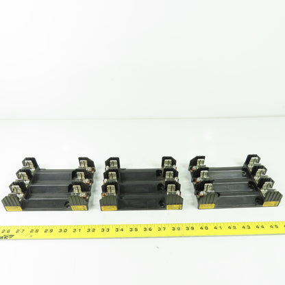 Buss R60030-3COR 3-Pole 30A 600V Fuse Holder Lot Of 3