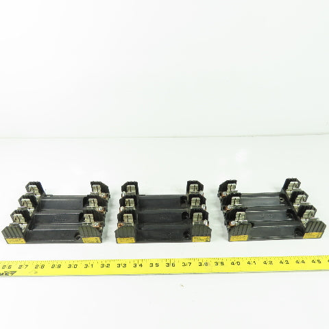 Buss R60030-3COR 3-Pole 30A 600V Fuse Holder Lot Of 3