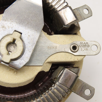 Ohmite Model L 5Ohm 5.48A Rheostat 300V Max