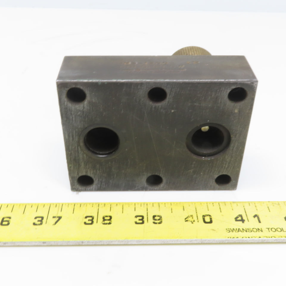 Parker NS-1200-G-12 Color Flow Speed Control Hydraulic Valve Block