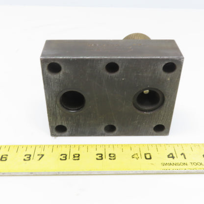 Parker NS-1200-G-12 Color Flow Speed Control Hydraulic Valve Block