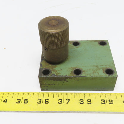 Parker NS-1200-G-12 Color Flow Speed Control Hydraulic Valve Block