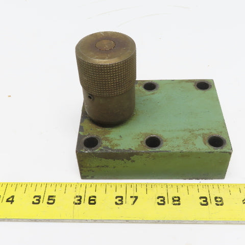 Parker NS-1200-G-12 Color Flow Speed Control Hydraulic Valve Block