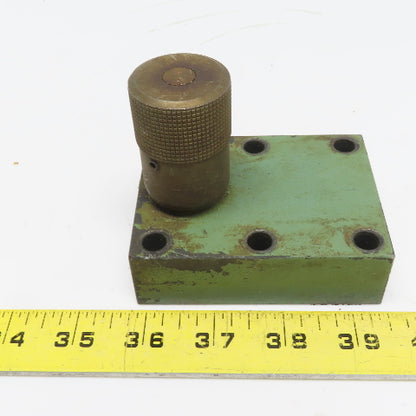 Parker NS-1200-G-12 Color Flow Speed Control Hydraulic Valve Block