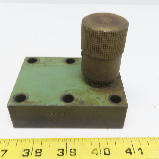 Parker NS-1200-G-12 Color Flow Speed Control Hydraulic Valve Block