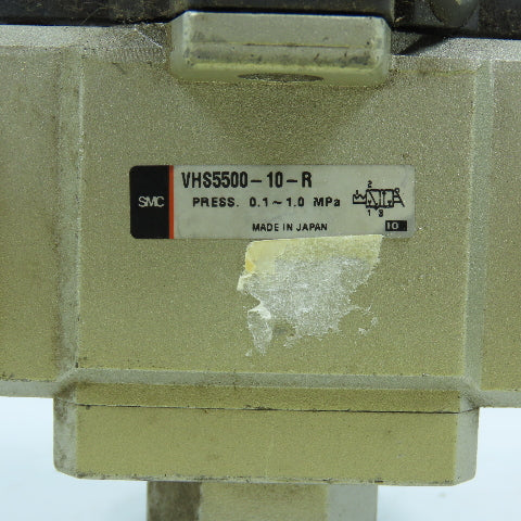 SMC VHS5500-10-R Pneumatic Lockout Valve 0.1-1.0MPa 1" NPT