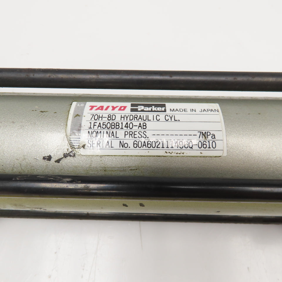 Taiyo Parker 70H-8D 2-3/8" Bore 6" Double Stroke Hydraulic Cylinder 1015PSI