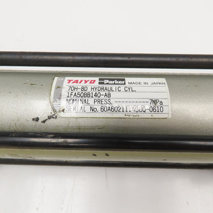 Taiyo Parker 70H-8D 2-3/8" Bore 6" Double Stroke Hydraulic Cylinder 1015PSI