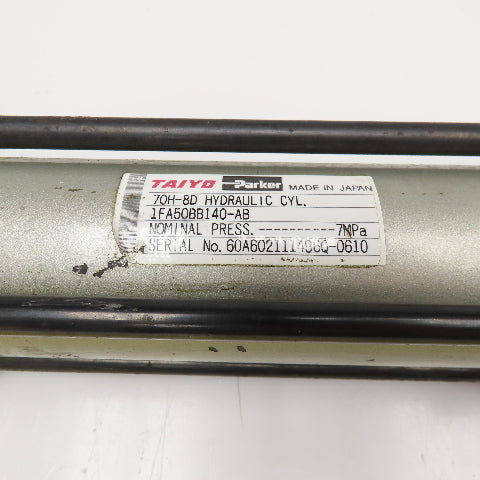Taiyo Parker 70H-8D 2-3/8" Bore 6" Double Stroke Hydraulic Cylinder 1015PSI