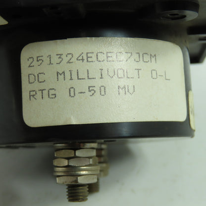 General Electric 251324ECEC7JCM 0-25 DC Amperes Millivolt Panel Meter 0-50MV