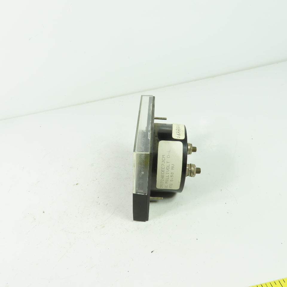 General Electric 251324ECEC7JCM 0-25 DC Amperes Millivolt Panel Meter 0-50MV