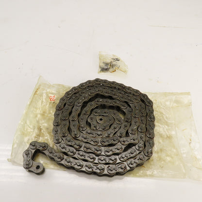Whitney Renold #80 Single Strand Roller Chain W/ Conn. Link 115" Long 1" Pitch
