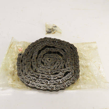 Whitney Renold #80 Single Strand Roller Chain W/ Conn. Link 115" Long 1" Pitch