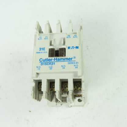Eaton Cutler Hammer D15CR31 Series B1 Contactor 600V 10A