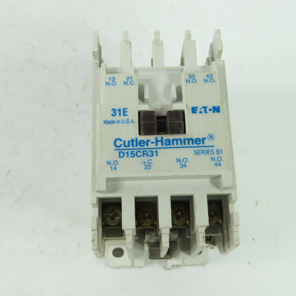 Eaton Cutler Hammer D15CR31 Series B1 Contactor 600V 10A