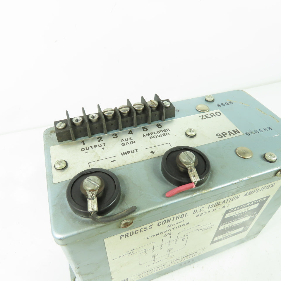 Scientific Columbus 6271PA7 DC Isolation Amplifier 0-100MV 4-20mA