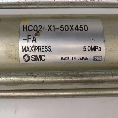 SMC HC02-X1-50x450 50mm Bore 450mm Stroke Double Acting Air Cylinder