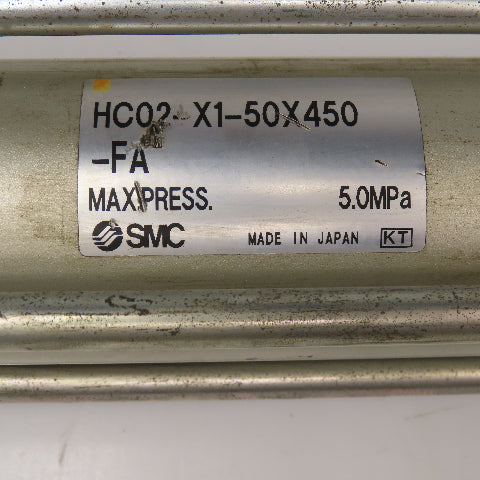 SMC HC02-X1-50x450 50mm Bore 450mm Stroke Double Acting Air Cylinder