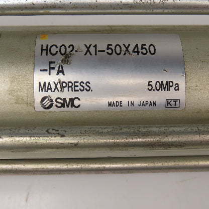 SMC HC02-X1-50x450 50mm Bore 450mm Stroke Double Acting Air Cylinder