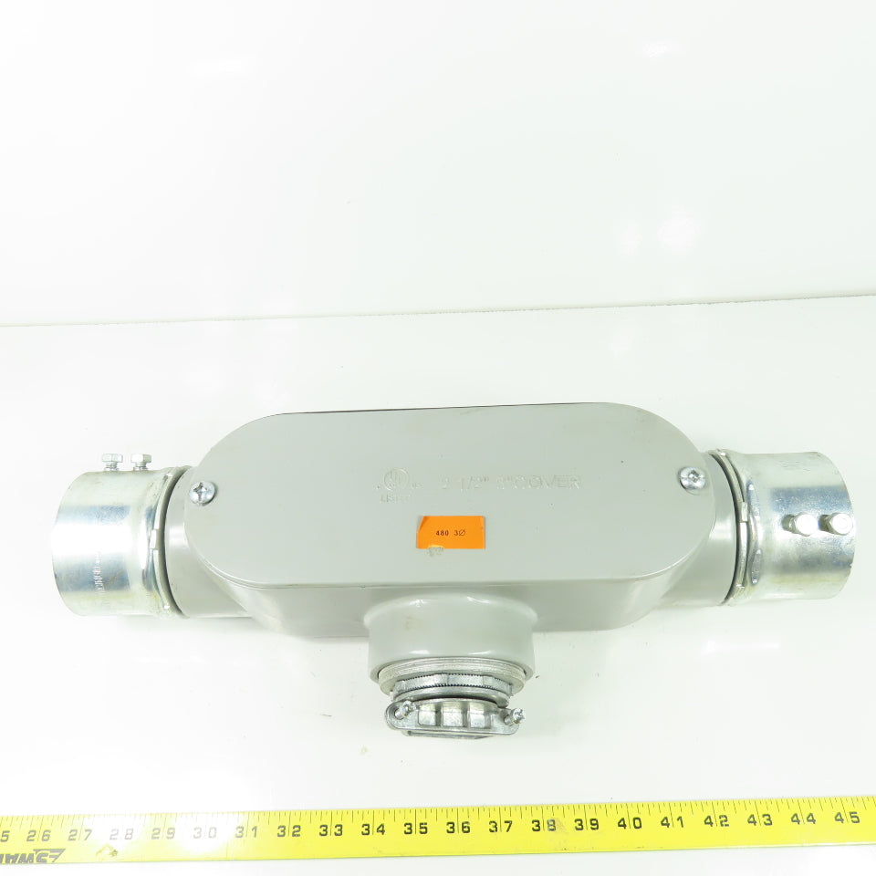 UL 3" Aluminum Conduit Body T 2-1/2" - 3" Cover