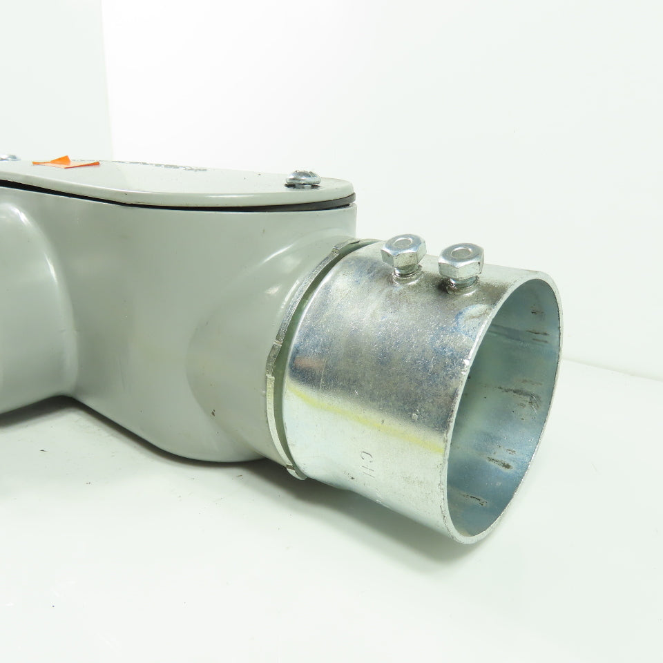UL 3" Aluminum Conduit Body T 2-1/2" - 3" Cover