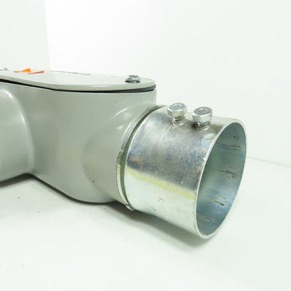 UL 3" Aluminum Conduit Body T 2-1/2" - 3" Cover