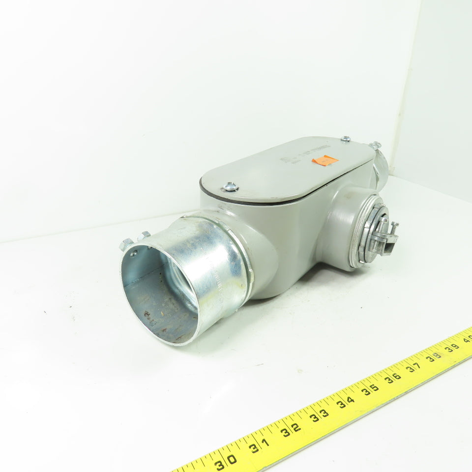 UL 3" Aluminum Conduit Body T 2-1/2" - 3" Cover