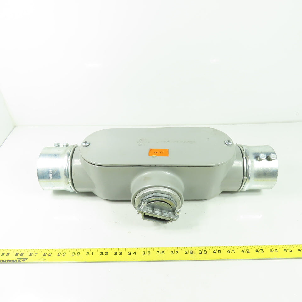 UL 3" Aluminum Conduit Body T 2-1/2" - 3" Cover