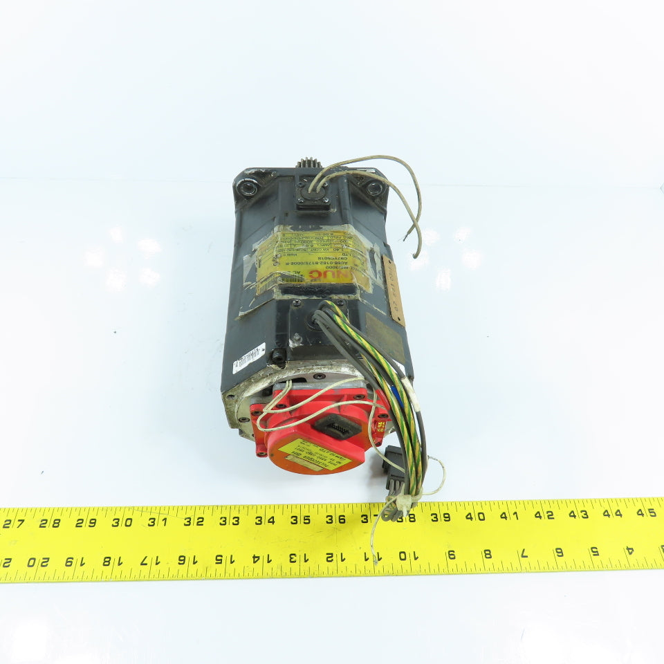 Fanuc A06B-0162-B175/0006-R 1.40kW AC Servo Motor 3000RPM 144V 6.0A W/Pulsecoder