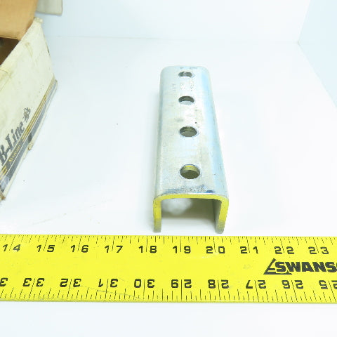 B-Line B172 4 Hole Channel Clevis Splice 7-1/4" L W/ Hardware Box Of 8