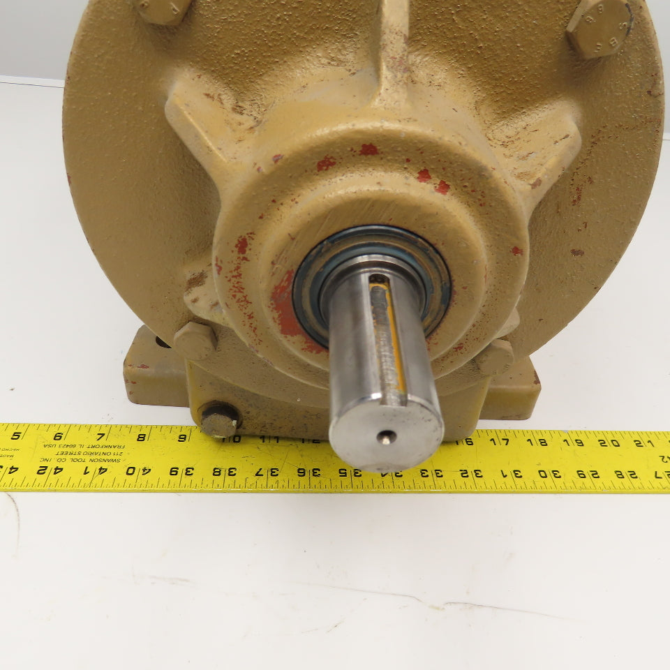 Hansen Junior JKH-51C-100I 100:1 Ratio Right Angle Thru Shaft Gear Reducer