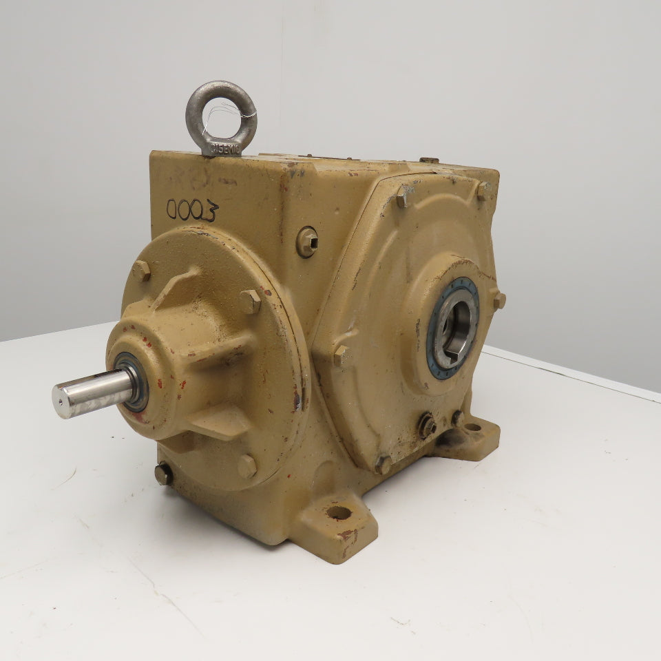 Hansen Junior JKH-51C-100I 100:1 Ratio Right Angle Thru Shaft Gear Reducer