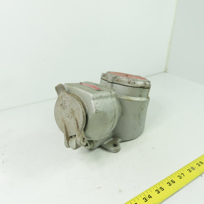 Crouse-Hinds FSQC 230 3-Pin Explosion Proof Receptacle Ph 30A 600V