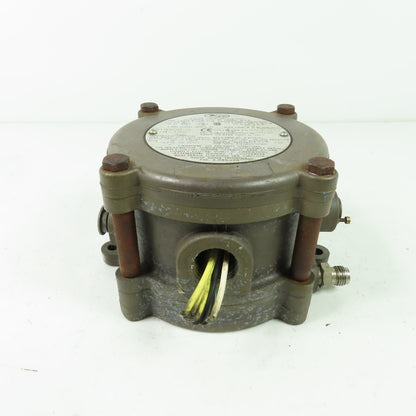 Dwyer 1950G-0-B-120 Differential Pressure Switch Explosion Proof 10A 240VAC