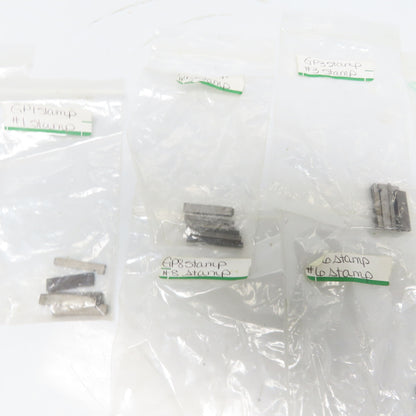"0"-"9" Assorted Number & Letter Industrial Metal Stamps Misc. Lot of 60+