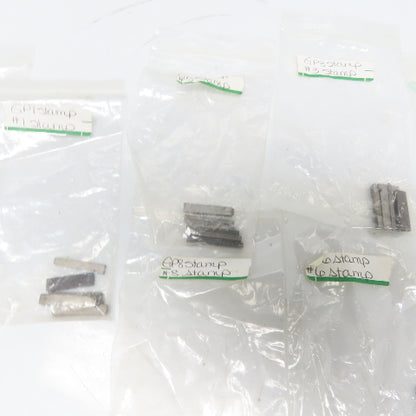 "0"-"9" Assorted Number & Letter Industrial Metal Stamps Misc. Lot of 60+