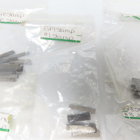 "0"-"9" Assorted Number & Letter Industrial Metal Stamps Misc. Lot of 60+